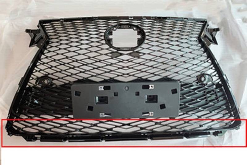 Front Nieren Kühlergrill Auto Frontstoßstange Grillmaske Kühlergrill Für L&exus Für RX200t Für RX300 Für RX350 Für RX450h 2016-2019(Schwarz) von WEINUANXIN