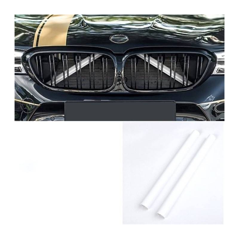 Front Nieren Kühlergrill Auto Kühlergrill Zierleisten Für F30 Für F31 Für F32 Für F33 Für F34 Für F36 Für F20 Für F21 Für F22 Für F23 Für G29(White 2Pcs) von WEINUANXIN