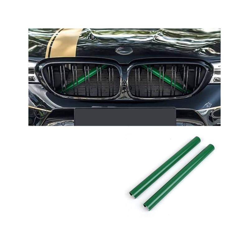 Front Nieren Kühlergrill Auto Sport Styling Dekoration Zubehör Auto Kühlergrill Zierleisten Für F30 F31 F32 F33 F34 F36 F20 F21 F22 F23 G29(Green 2Pcs) von WEINUANXIN