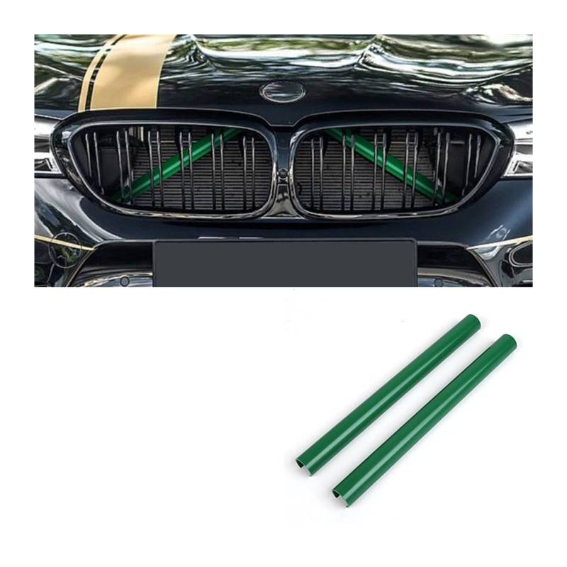 Front Nieren Kühlergrill Auto-Sport-Styling-Dekorationszubehör Ein Paar Auto-Kühlergrill-Zierleisten Für F30 F31 F32 F33 F34 F36 F20 F21 F22 F23 G29(Green 2Pcs) von WEINUANXIN