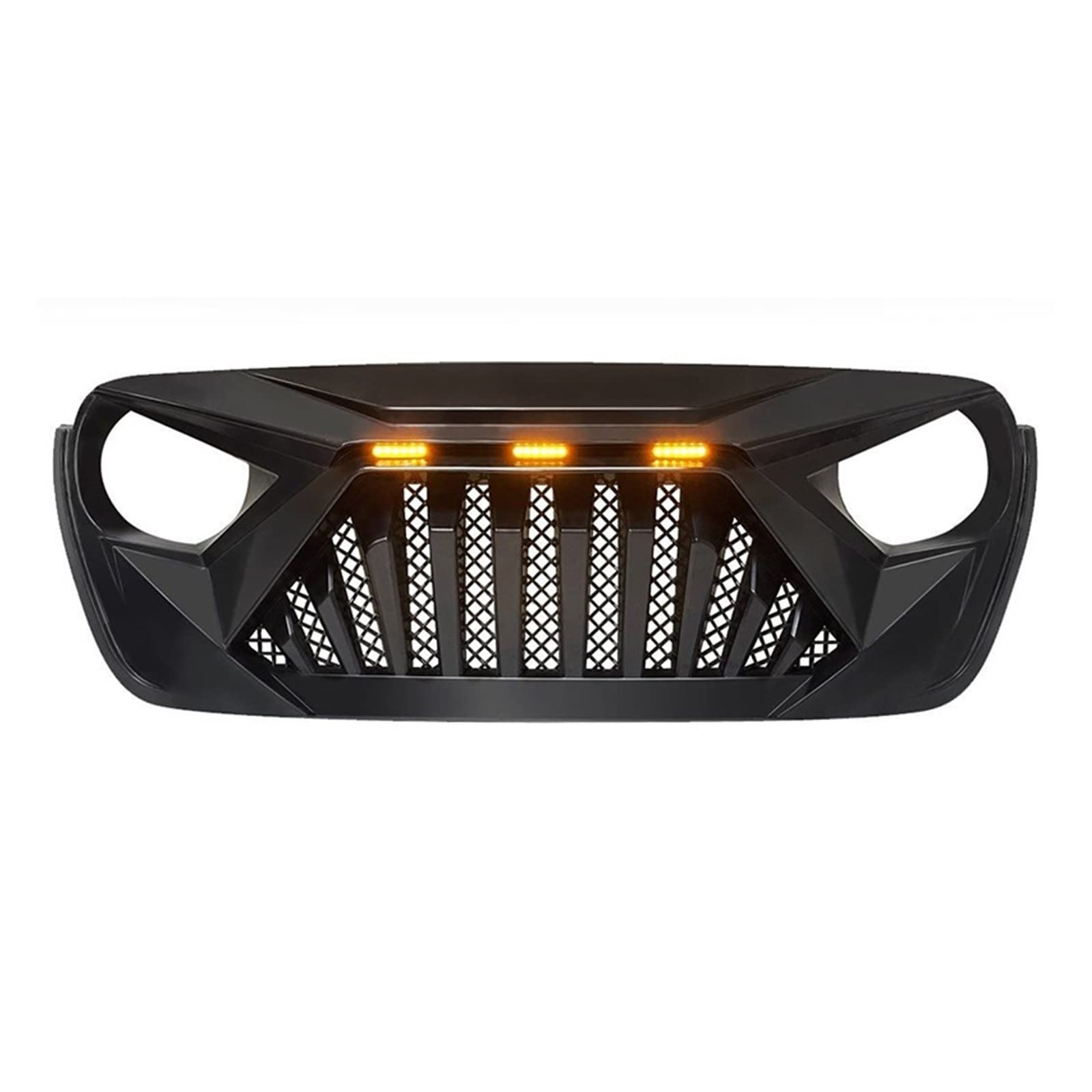 Front Nieren Kühlergrill FÜR J&EEP FÜR WRANGLER FÜR JL FÜR GLADIATOR FÜR JT 2018-2022 STOßSTANGENGITTER MASKENABDECKUNG ZUBEHÖR FRONT-RENNGRILL von WEINUANXIN