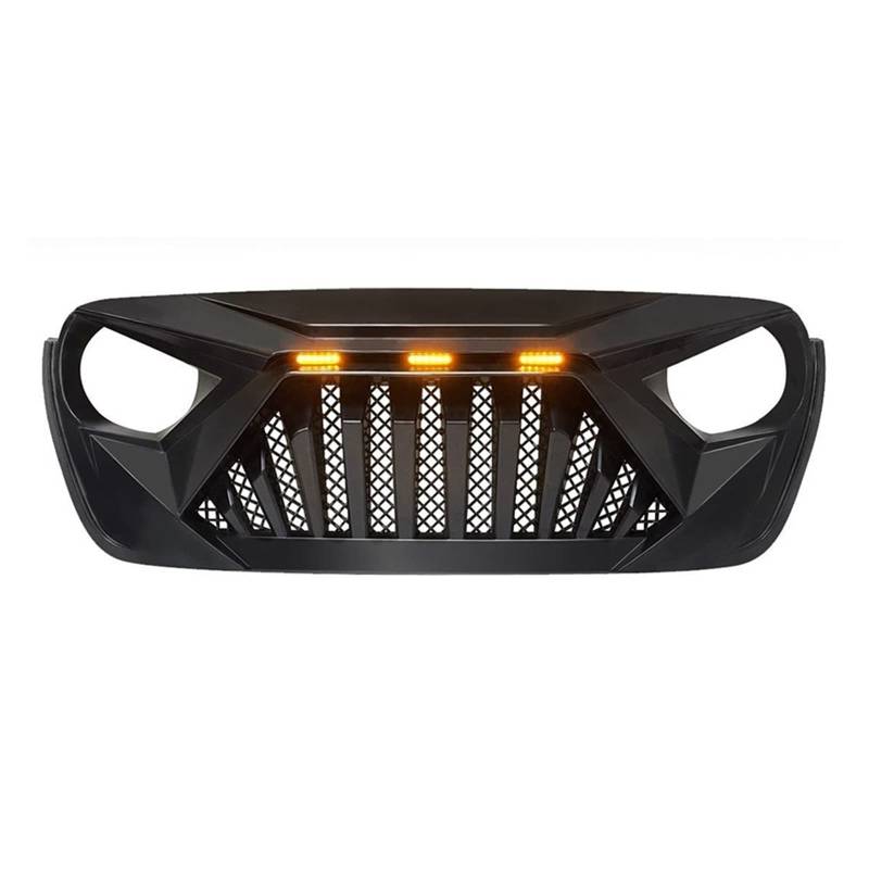 Front Nieren Kühlergrill FÜR J&EEP FÜR WRANGLER FÜR JL FÜR GLADIATOR FÜR JT 2018-2022 STOßSTANGENGITTER MASKENABDECKUNG ZUBEHÖR FRONT-RENNGRILL von WEINUANXIN