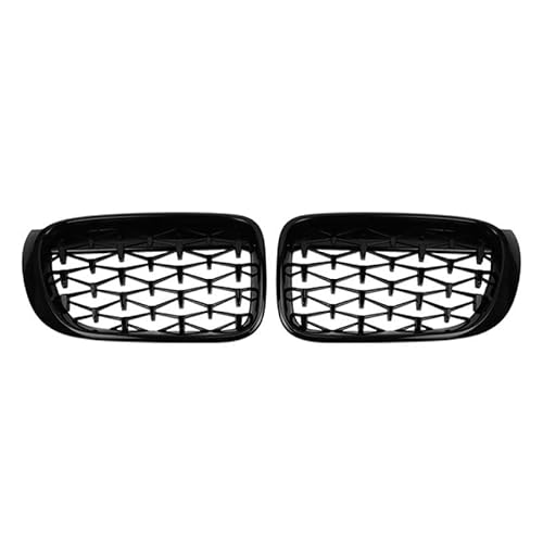 Front Nieren Kühlergrill Front Nierengrill Grill Silber Ersatz Auto Auto Externes Zubehör Schwarz Racing Grills Für X3 X4 F25 F26 2014-2017(A) von WEINUANXIN