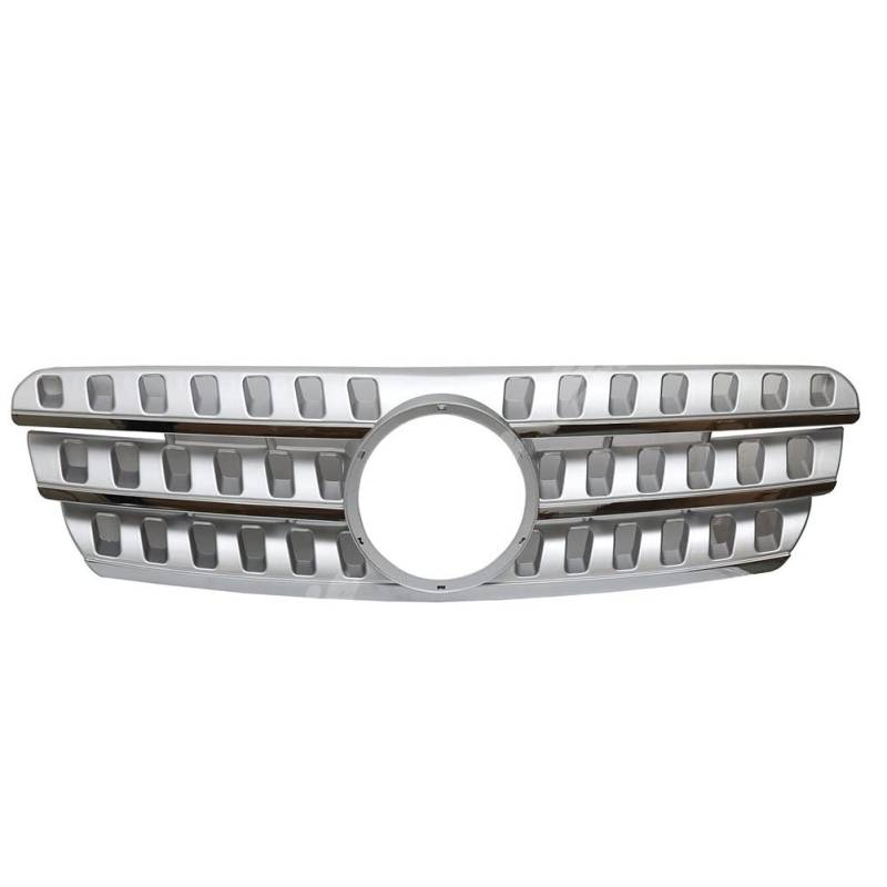 Front Nieren Kühlergrill Front Racing Billet Stoßstangengitterabdeckung Für M&ercedes B&enz W163 ML-Klasse 1999–2004(Silber) von WEINUANXIN