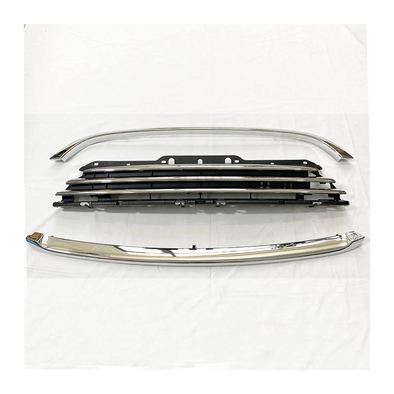 Front Nieren Kühlergrill Frontstoßstange Grill Unterlippe Chromstreifen Scheinwerferabdeckung Für M&ini R55 R56 R58(8) von WEINUANXIN