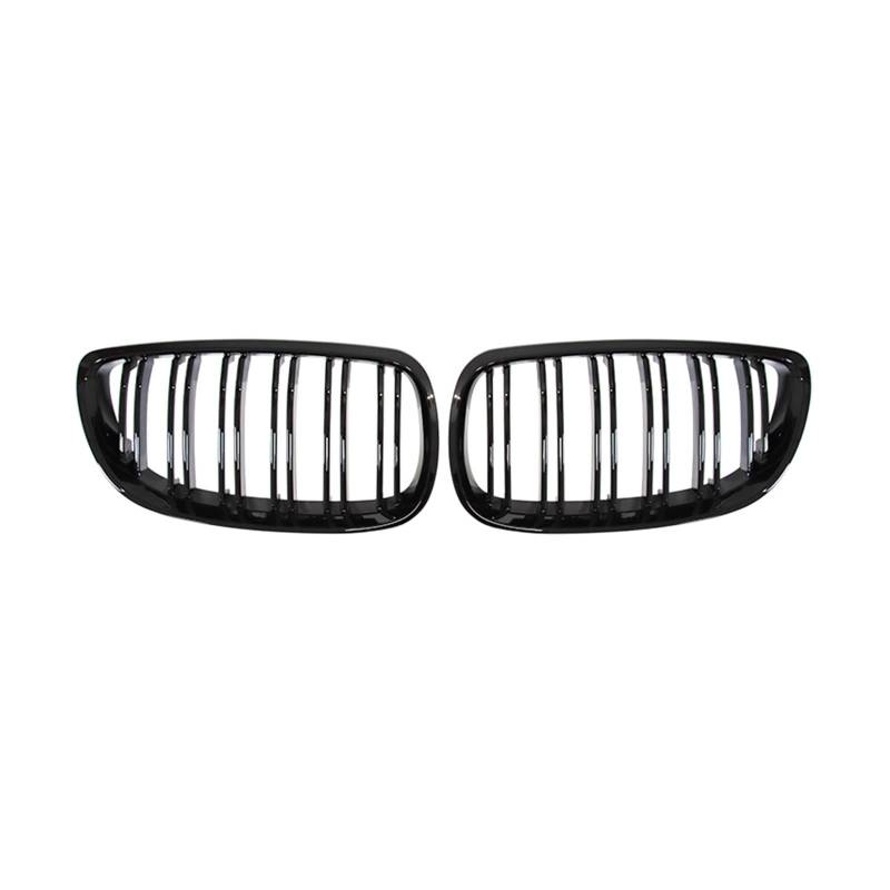 Front Nieren Kühlergrill Für 3 Serie Für E92 Für E93 Für M3 2006 2007 2008 2009 Racing Grill Glanz Doppel Linie Lamellen Grille Auto Vorderen Stoßfänger von WEINUANXIN