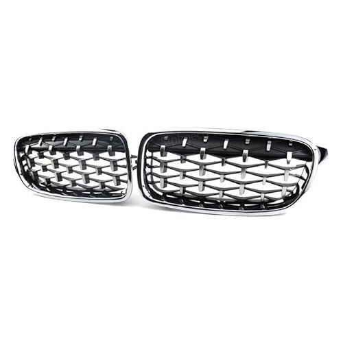 Front Nieren Kühlergrill Für 3er F30 F31 F35 2011-2019 Autozubehör Frontstoßstange Nierengrill Doppellamelle Racing Sportgrill(2) von WEINUANXIN