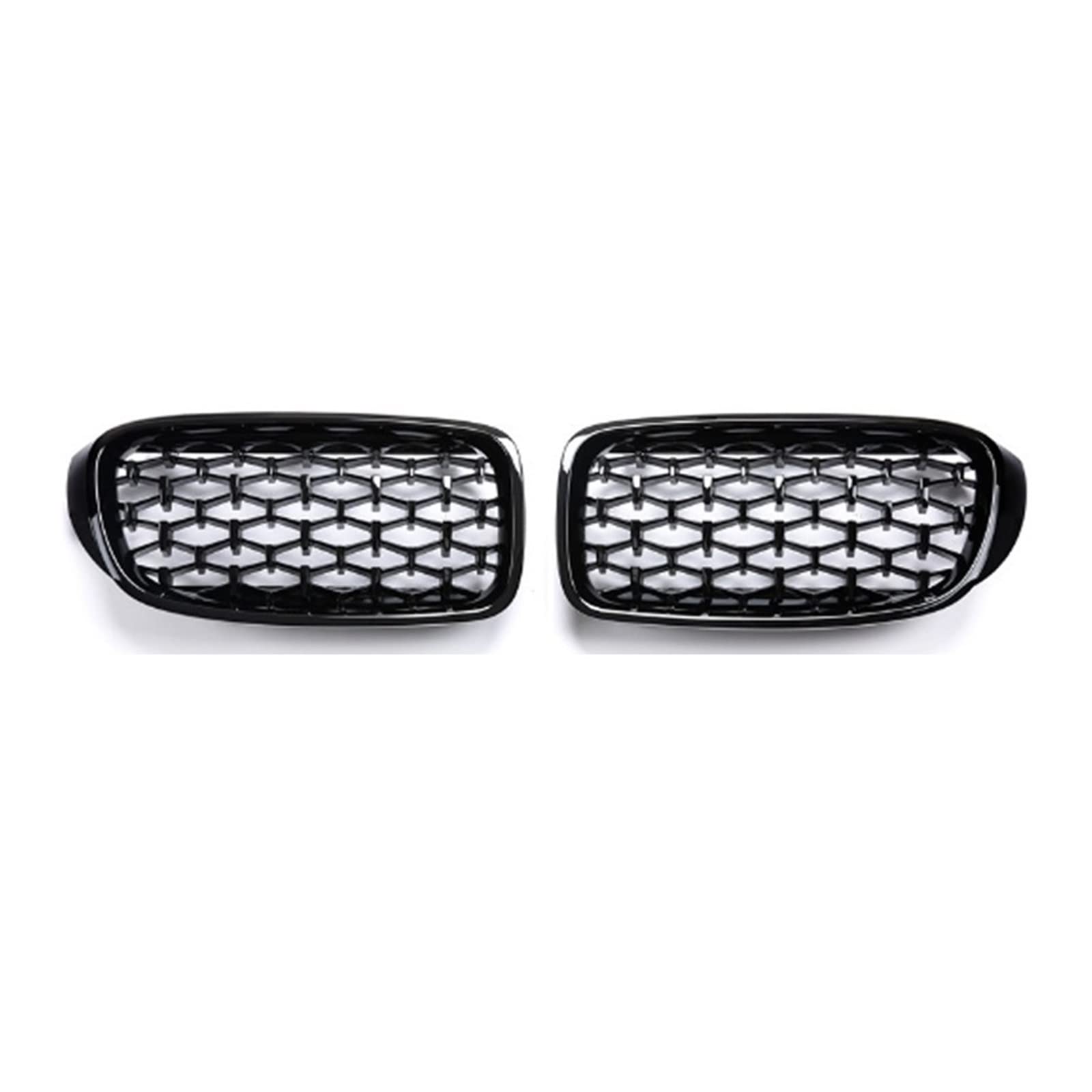 Front Nieren Kühlergrill Für 3er GT F34 328i 330i 335i 340i 2012-2019 Auto-Styling Ein Paar Auto-Front-Nierengrills Diamond Grille(Gloss Black) von WEINUANXIN