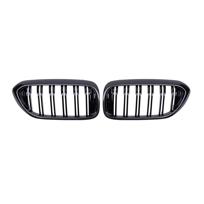 Front Nieren Kühlergrill Für 5 Serie Für G30 Für G38 Für 525I Für 530I 2018 2019 2020 Grille Auto Vorderen Stoßfänger Nieren grills Racing Grill(Gloss Black) von WEINUANXIN