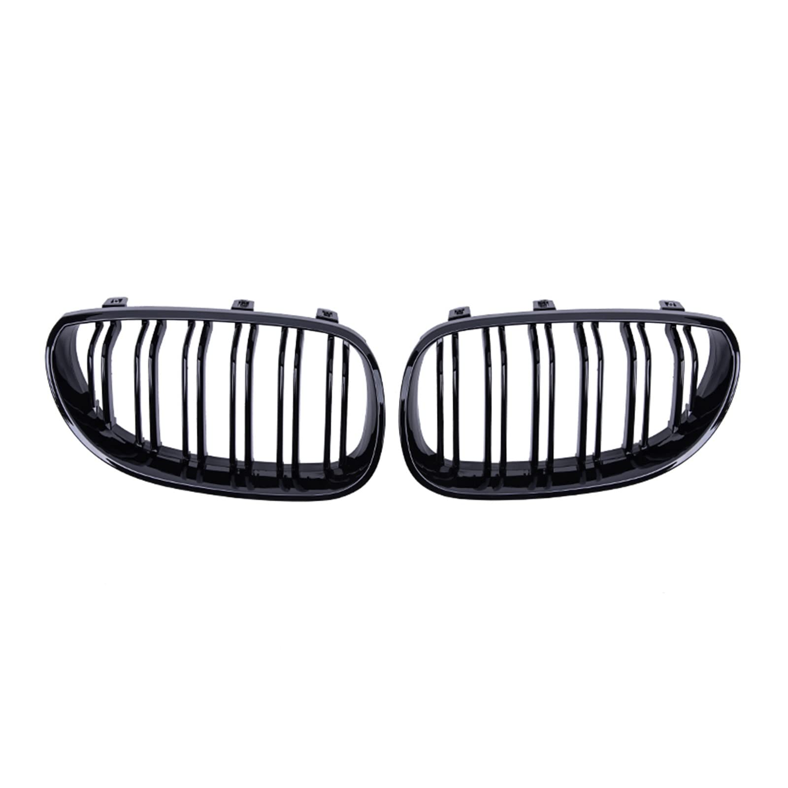 Front Nieren Kühlergrill Für 5er-Serie, Für E60, Für E61, Für M5 2003 2004 2005 2006 2007 2008 2009 2010, Vordere Nierengitter, Renngrill(Gloss Black) von WEINUANXIN