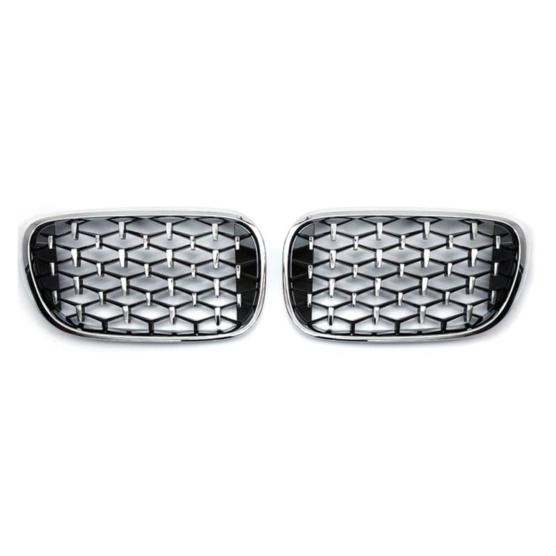 Front Nieren Kühlergrill Für 7er G11 G12 2016-2020 Nierengitter Im Diamond-Stil, Renngitter, Ersatzteile, Zubehör, Auto-Styling(Full Silver) von WEINUANXIN