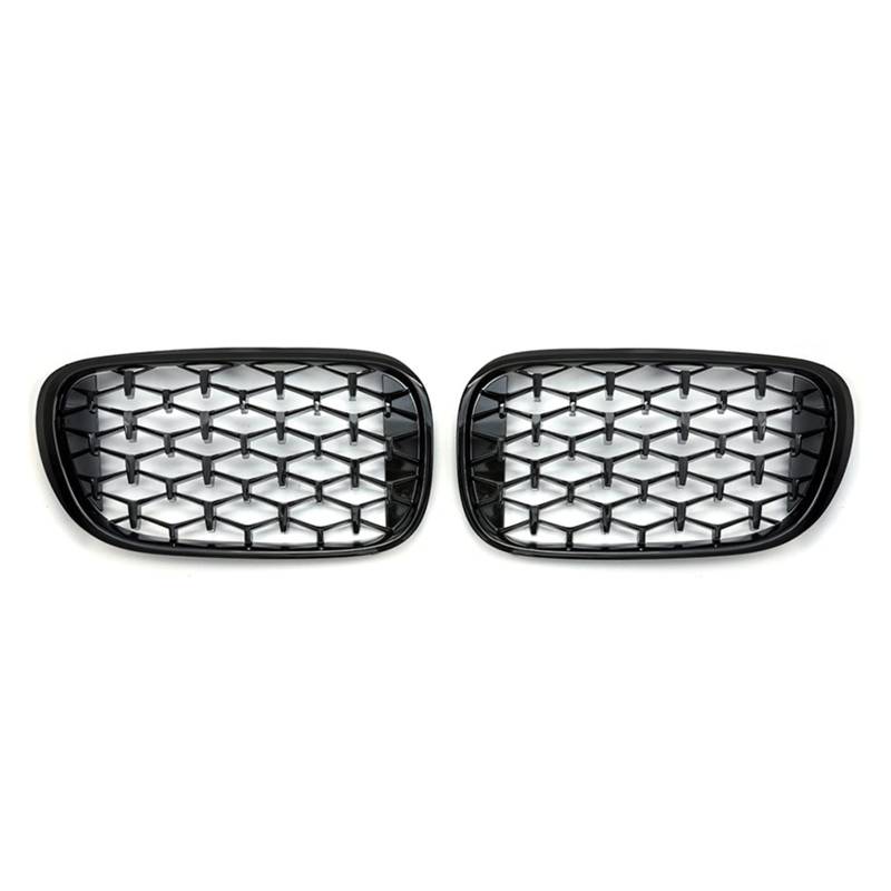 Front Nieren Kühlergrill Für 7er G11 G12 2016-2020 Nierengitter Im Diamond-Stil, Renngitter, Ersatzteile, Zubehör, Auto-Styling(Gloss Black) von WEINUANXIN