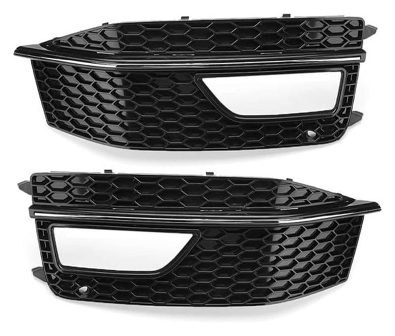 Front Nieren Kühlergrill Für A4 B8 Für S-Line S4 2012-2015 8K0807681P 8K0807682P Auto Gitter Auto Vorderen Stoßfänger Unteren Nebel Licht Grill(5) von WEINUANXIN