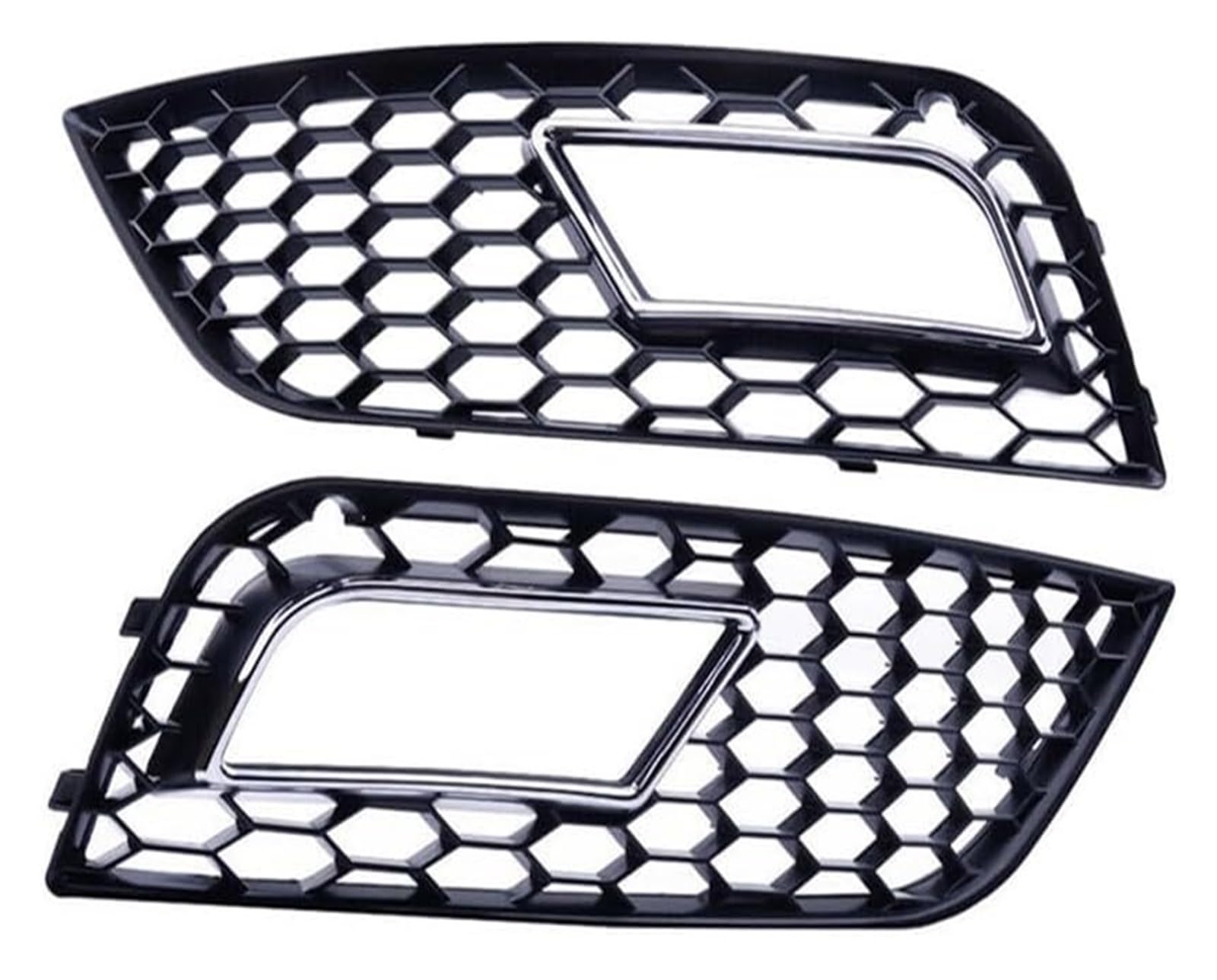 Front Nieren Kühlergrill Für A4 B8.5 Facelift Modelle 2013–2016 Auto-Gitter Auto-Frontstoßstange Nebelscheinwerfer Grill Verkleidung Abdeckungen Wabenstruktur RS4-Stil(Chrom) von WEINUANXIN