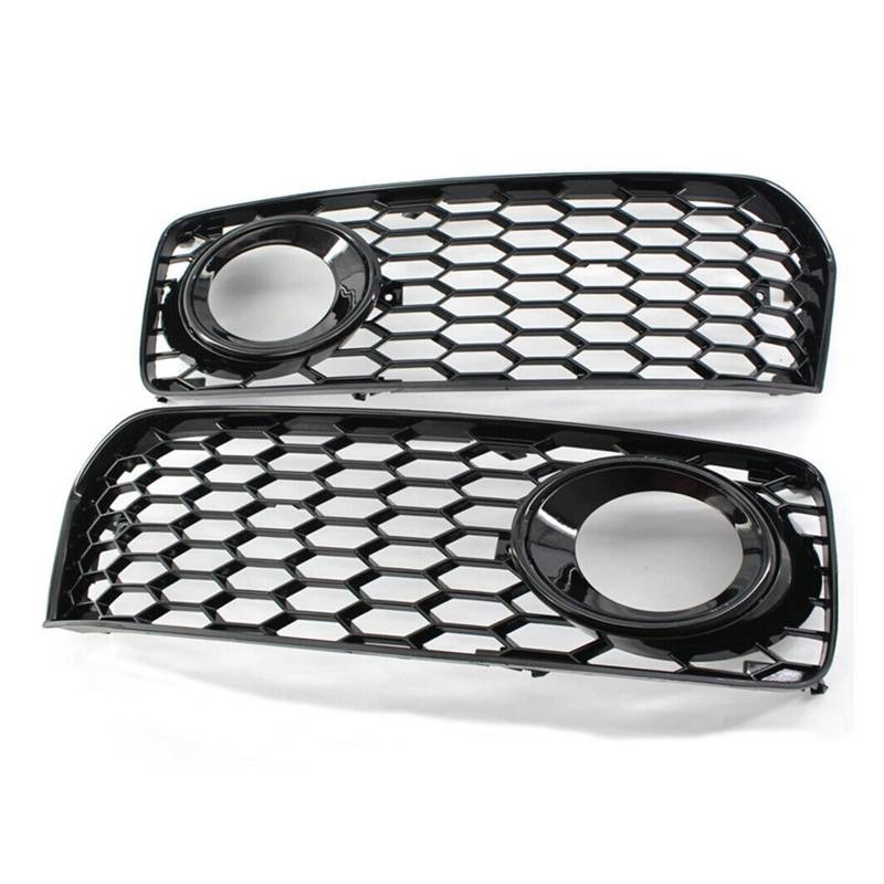 Front Nieren Kühlergrill Für A5 Für B8 Für SLine Für S5 2008 2009 2010 2011 2012 Auto Vorderen Stoßfänger Lampe Grille Grill Abdeckung Mesh Waben Hex(Schwarz) von WEINUANXIN