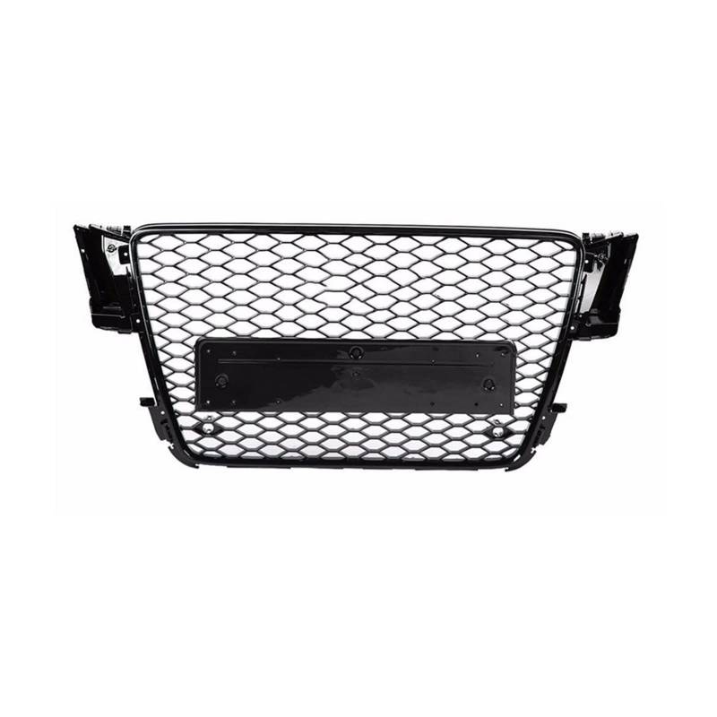 Front Nieren Kühlergrill Für A5 Für S5 Für B8 2008–2011 Auto Frontstoßstange Grill Mittelteil Oberer Grill(Black LOGO) von WEINUANXIN