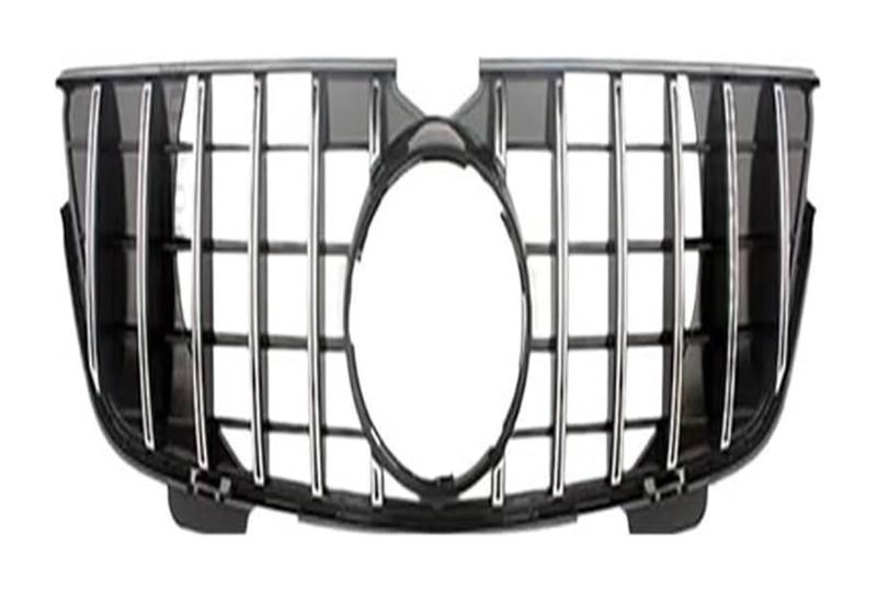 Front Nieren Kühlergrill Für B&enz Für GL-klasse Für X164 2005-2012 Front Stoßstange Grille Front Kühler Gitter Center Hood Mesh Grid(05-09 GT Silvery) von WEINUANXIN