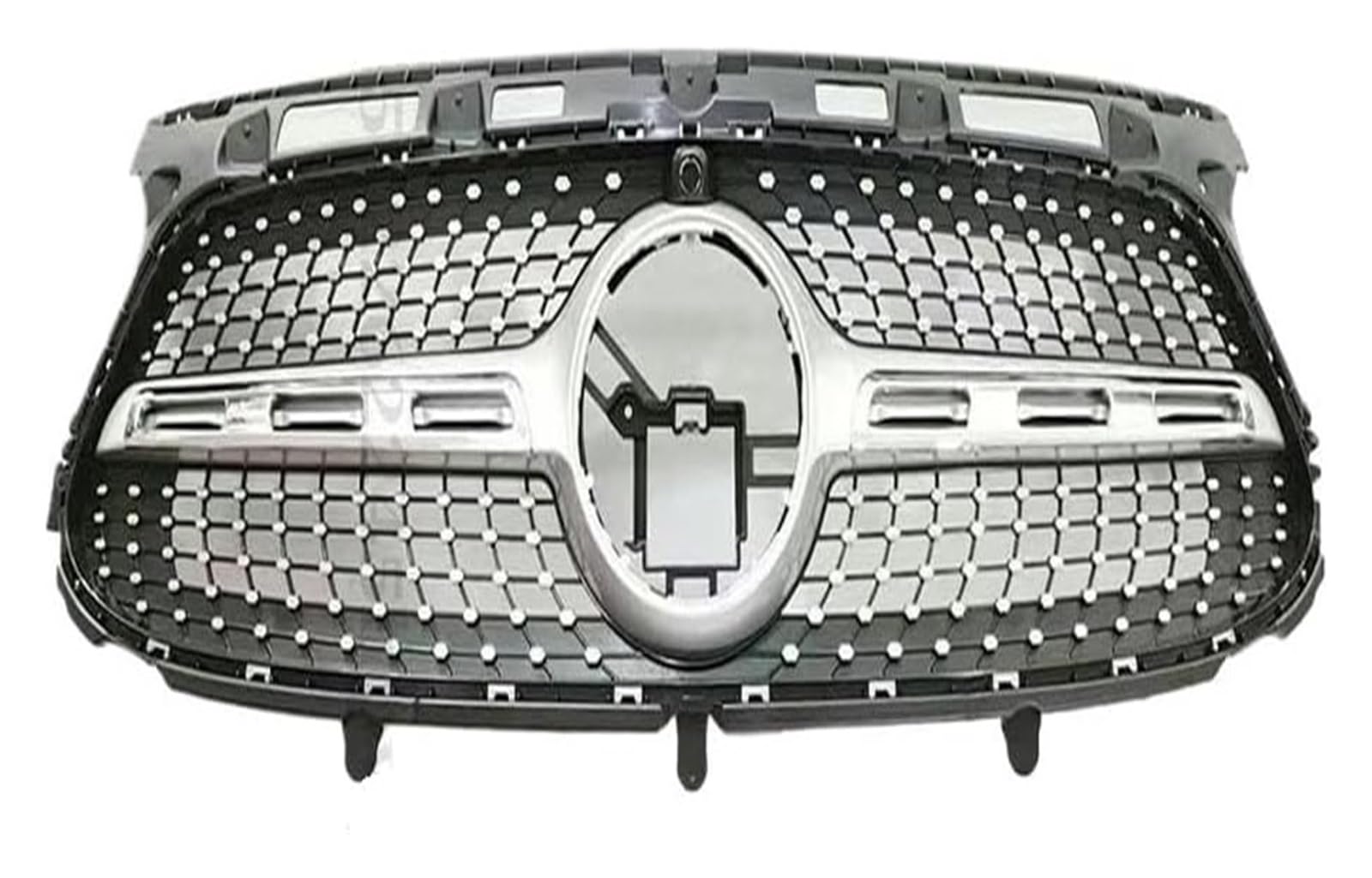 Front Nieren Kühlergrill Für B&enz Für GLA Für X156 Für H247 2020-2023 Frontstoßstangengrill Frontkühlergrills Auto Front Mittelhaubengrill(Sport Diamond Silver) von WEINUANXIN