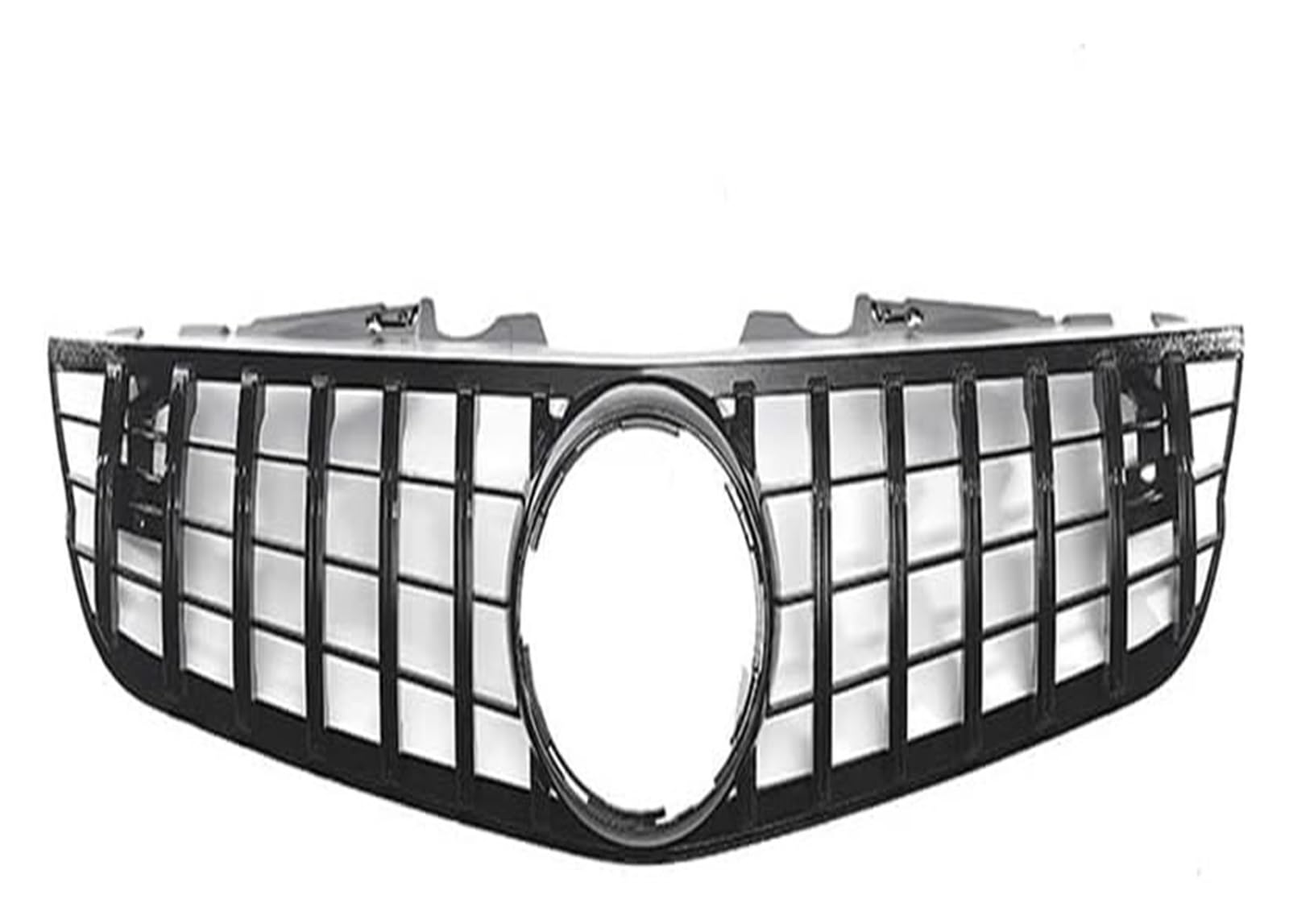 Front Nieren Kühlergrill Für B&enz Für R230 Für SL500 Für SL550 Für SL600 2008-2012 Frontstoßstangengrill Frontkühlergrills Auto-Fronthaube(Schwarz) von WEINUANXIN