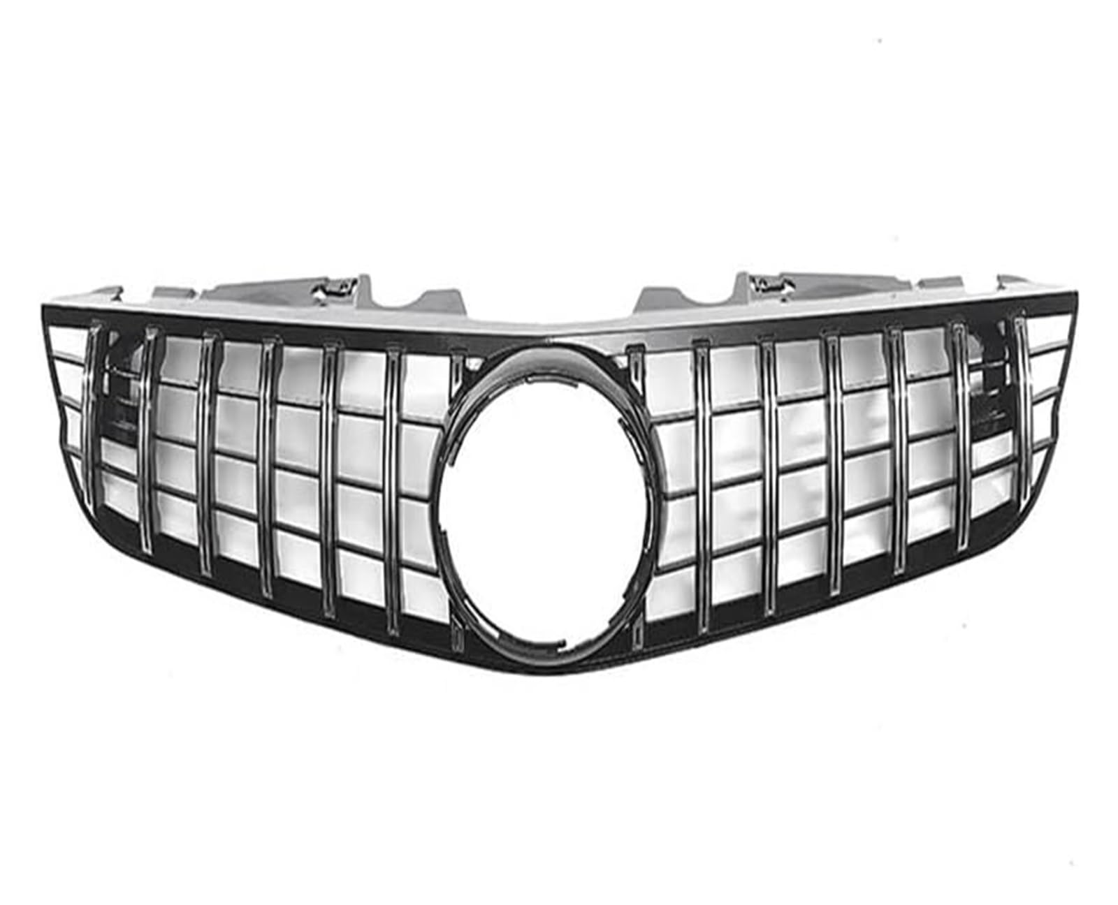 Front Nieren Kühlergrill Für B&enz Für R230 Für SL500 Für SL550 Für SL600 2008-2012 Frontstoßstangengrill Frontkühlergrills Auto-Fronthaube(Sliver) von WEINUANXIN