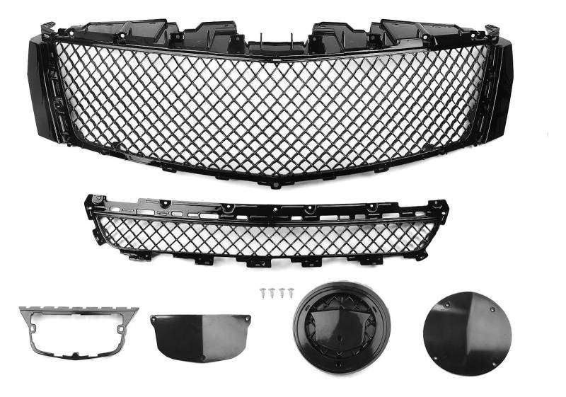 Front Nieren Kühlergrill Für Cadillac XTS 2013 2014 2015 2016 2017 Frontnierengitter Auto Vorne Oben + Unten Kühlergrill Stoßstangenhaube Netzabdeckung Gitter-Kit von WEINUANXIN