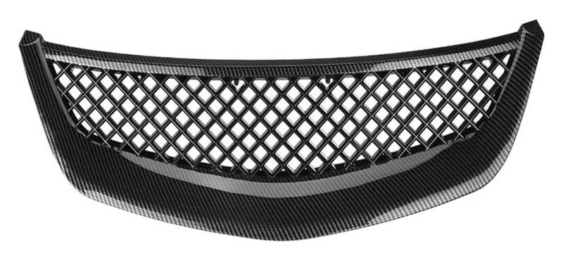 Front Nieren Kühlergrill Für Civic 2001 2002 2003 Frontstoßstangengrill Frontkühlergrill Auto Frontstoßstange Haube Mesh Grille(Carbon Fiber Look) von WEINUANXIN