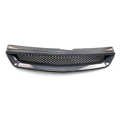 Front Nieren Kühlergrill Für Civic Für EK Für CX Typ R 1999 2000 Front Mesh Grille Abdeckung TrimCar Front Hood Mesh Stoßstange Racing Grills(Schwarz) von WEINUANXIN