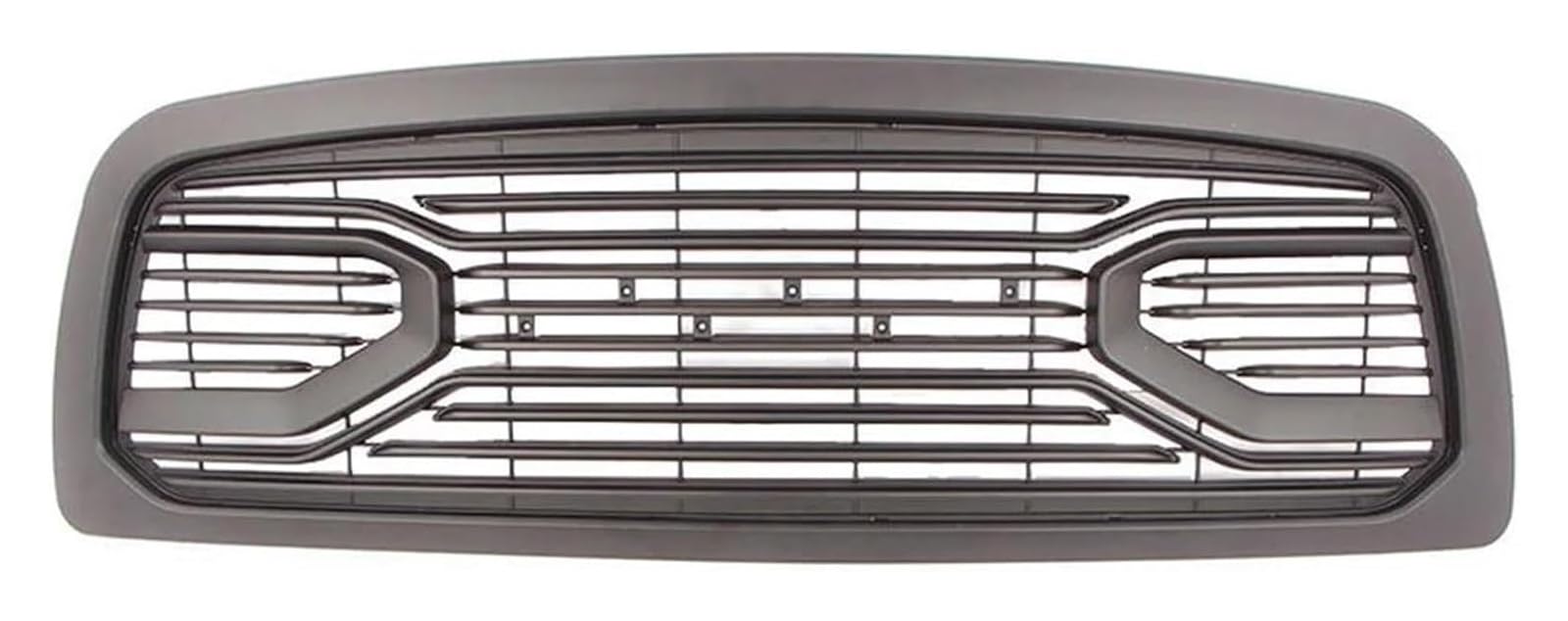 Front Nieren Kühlergrill Für Dodge Für RAM 1500 2009-2013 Kühlergrill Racing Grill Haube Mesh Oberen Stoßstange Gitter Vorne Niere Grille(Black No Lights) von WEINUANXIN