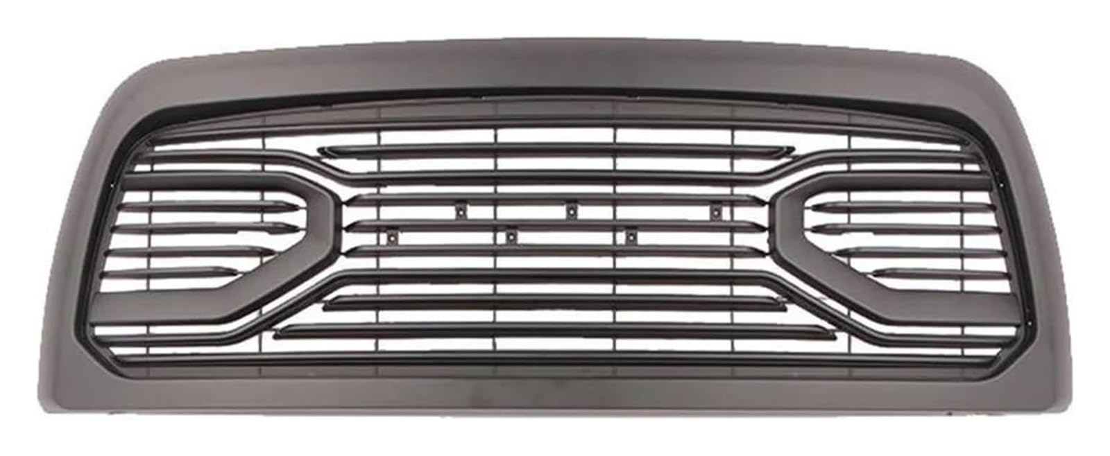 Front Nieren Kühlergrill Für Dodge Für RAM 2500 3500 2010-2019 Racing Grill Mesh Front Kühler Stoßstange Grille Oberen Kühlergrill Vorne Niere Grille(Black No Lights) von WEINUANXIN