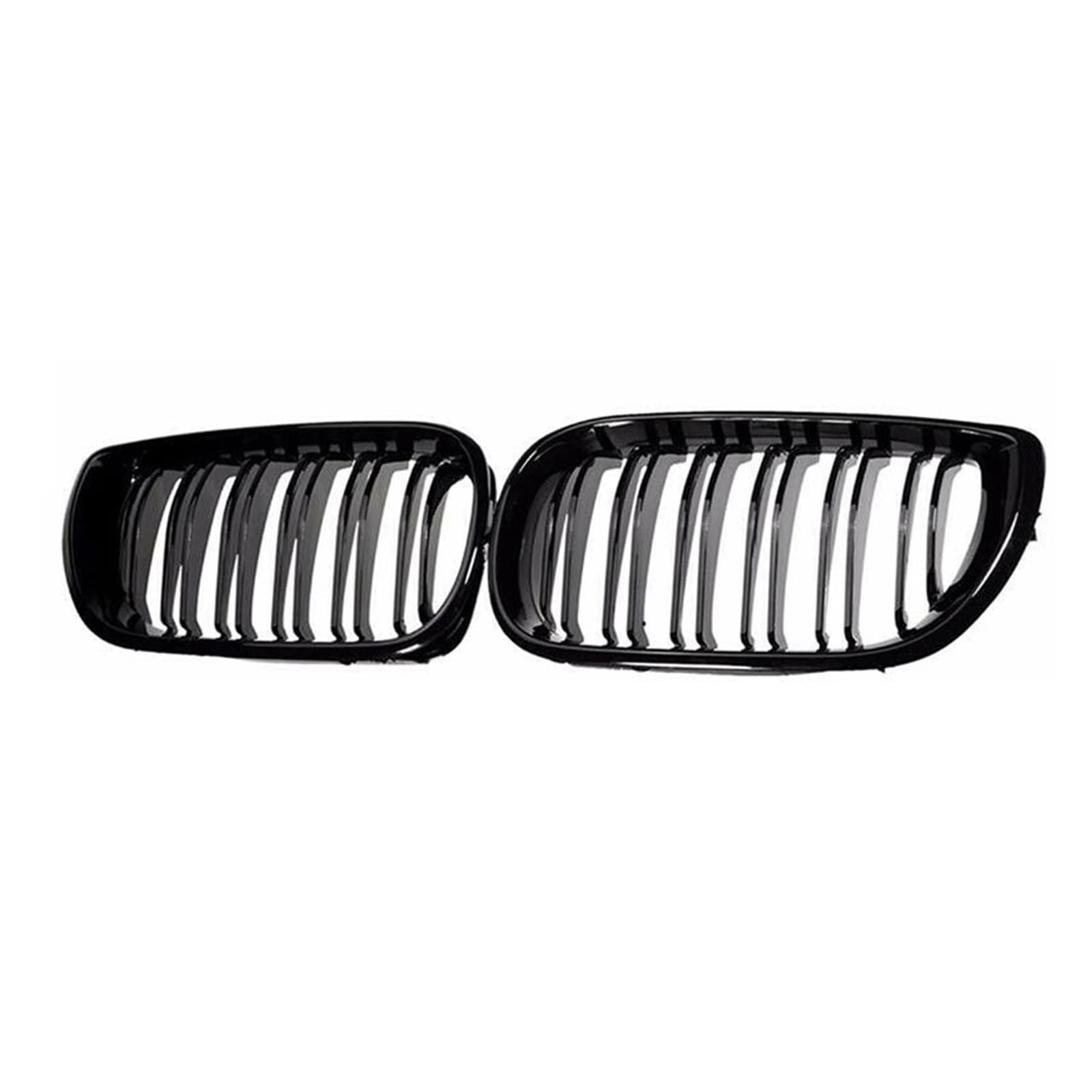 Front Nieren Kühlergrill Für E46 Für 4-Türer Für Touring Für Saloon 2002 2003 2004 2005 Auto Vorderen Stoßfänger Niere Haube Grille Racing(Bright Black) von WEINUANXIN