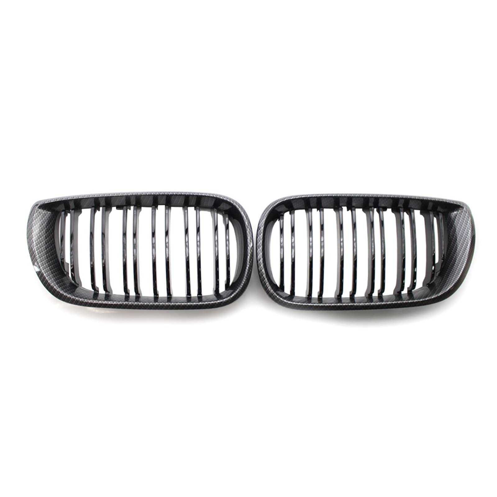 Front Nieren Kühlergrill Für E46 Für 4-Türer Für Touring Für Saloon 2002 2003 2004 2005 Auto Vorderen Stoßfänger Niere Haube Grille Racing(Carbon Fiber) von WEINUANXIN