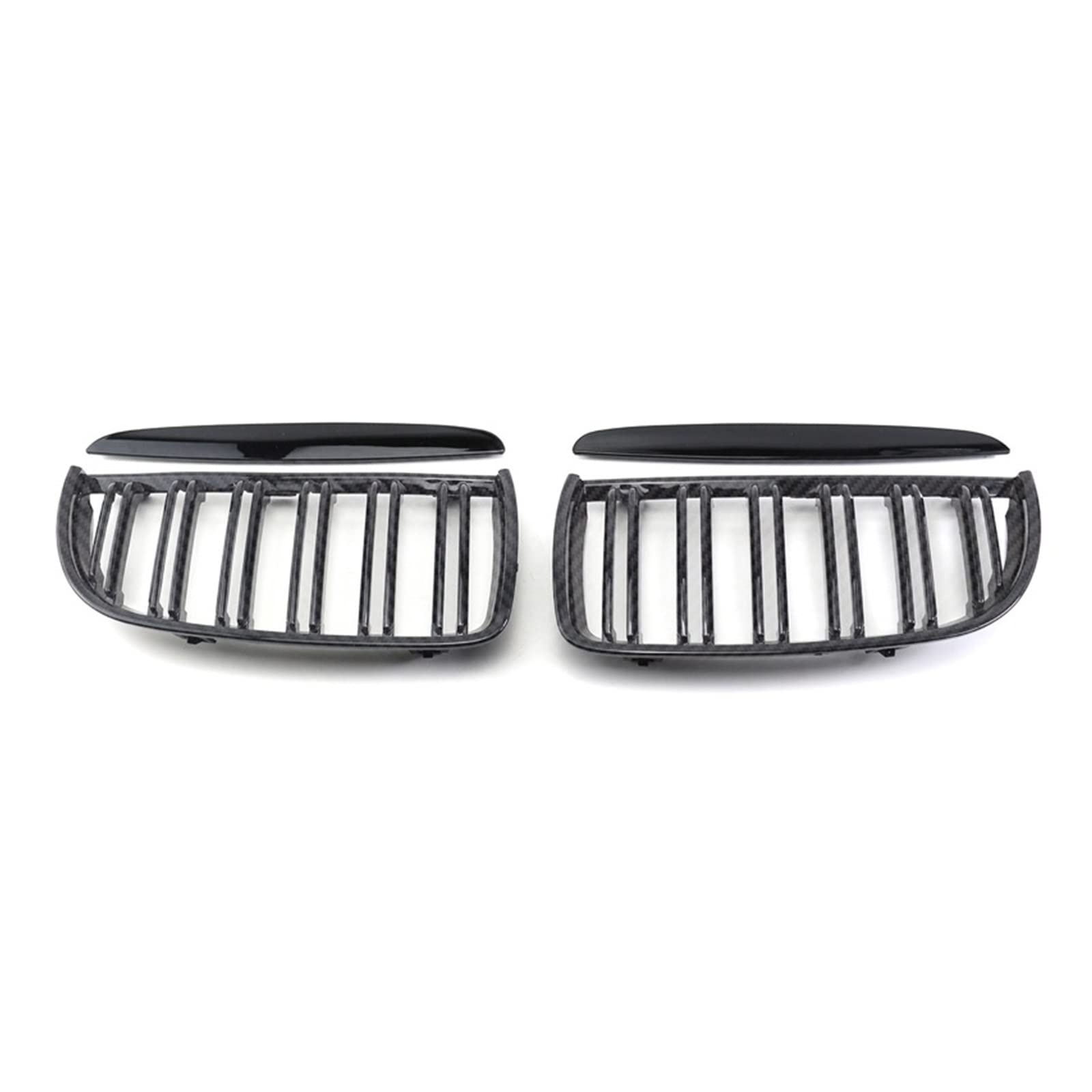 Front Nieren Kühlergrill Für E90 323I 328I 335I 330I 325I 3er 2005–2008 Frontgrill Hood Grilles – Double Line(Double Line Black) von WEINUANXIN