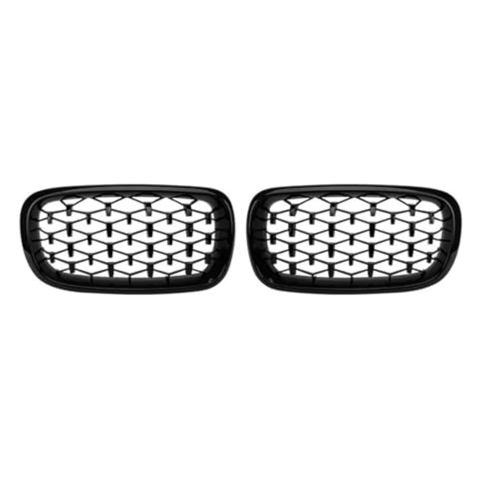 Front Nieren Kühlergrill Für F15 X5 F16 X6 2014-2017 Diamant Auto Vorderen Stoßfänger Grille Racing Grill Auto Zubehör Front Niere Grille(Full black) von WEINUANXIN