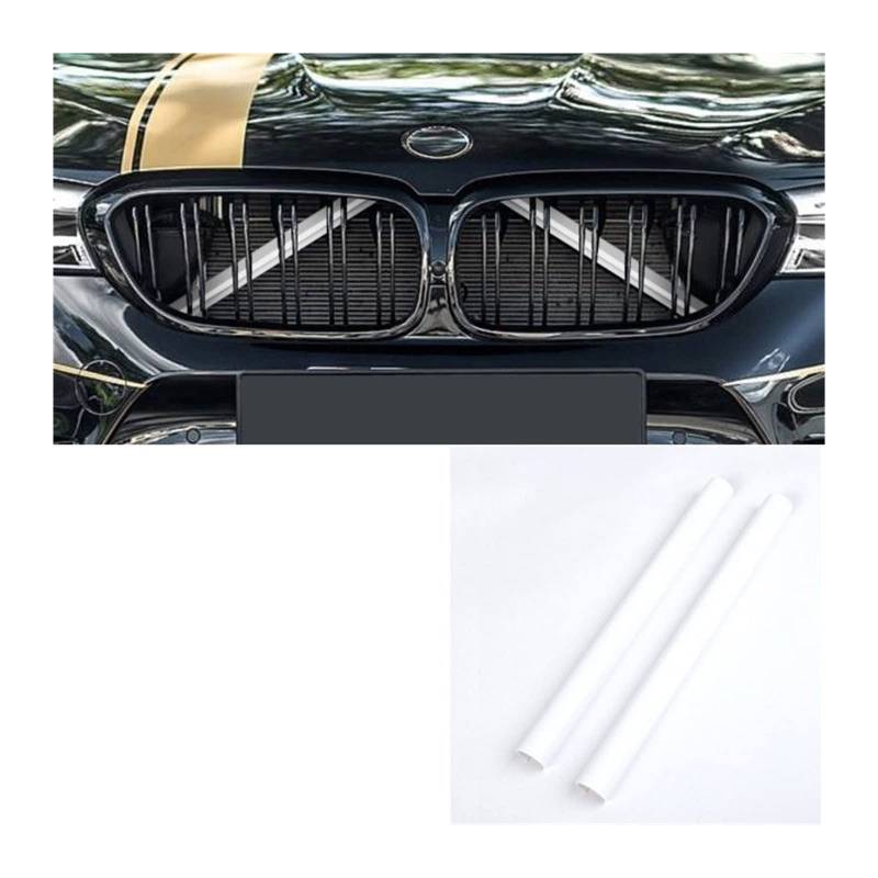 Front Nieren Kühlergrill Für F30 F31 F32 F33 F34 F36 F20 F21 F22 F23 G29 Auto-Sport-Styling-Dekorationszubehör Ein Paar Auto-Kühlergrill-Zierleisten(White 2Pcs) von WEINUANXIN