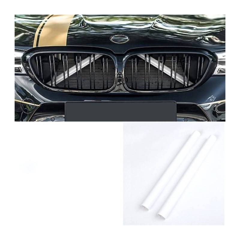 Front Nieren Kühlergrill Für F30 Für F31 Für F32 Für F33 Für F34 Für F36 Für F20 Für F21 Für F22 Für F23 Für G29 Auto Kühlergrill Zierleisten(White 2Pcs) von WEINUANXIN