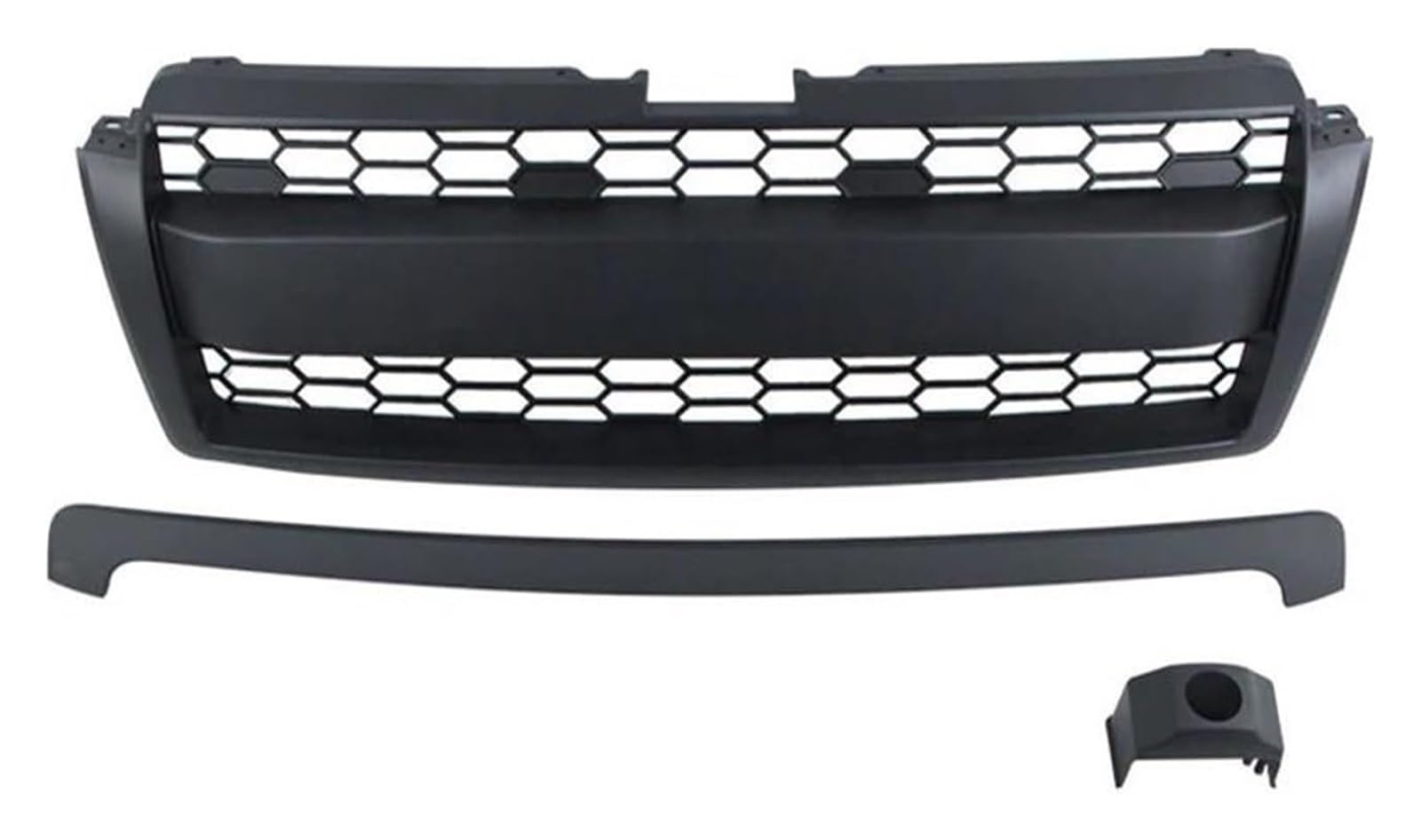 Front Nieren Kühlergrill Für Land Für Cruiser Für Prado Fj150 2010-2013 Front Nierengrill Racing Grille Front Upper Grill Schwarz Grille Mit(Without Lights) von WEINUANXIN