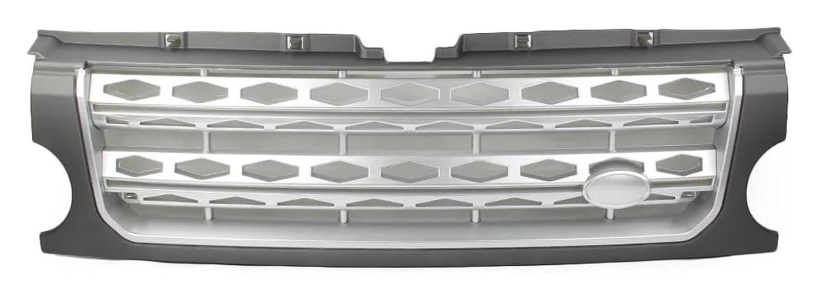 Front Nieren Kühlergrill Für Land Für Rover Für Entdeckung LR3 2005-2009 Auto Kühlergrill Stoßstange Mesh Grill Stoßstange Grille Front Niere Grille(Silber) von WEINUANXIN