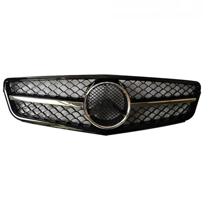 Front Nieren Kühlergrill Für M&ercedes B&enz C-Klasse W204 C180 C200 C300 2008–2014 Kühlergrill Im AMG-Stil, Glänzend Schwarz, Auto-Frontstoßstangengrill(A Type Sliver) von WEINUANXIN