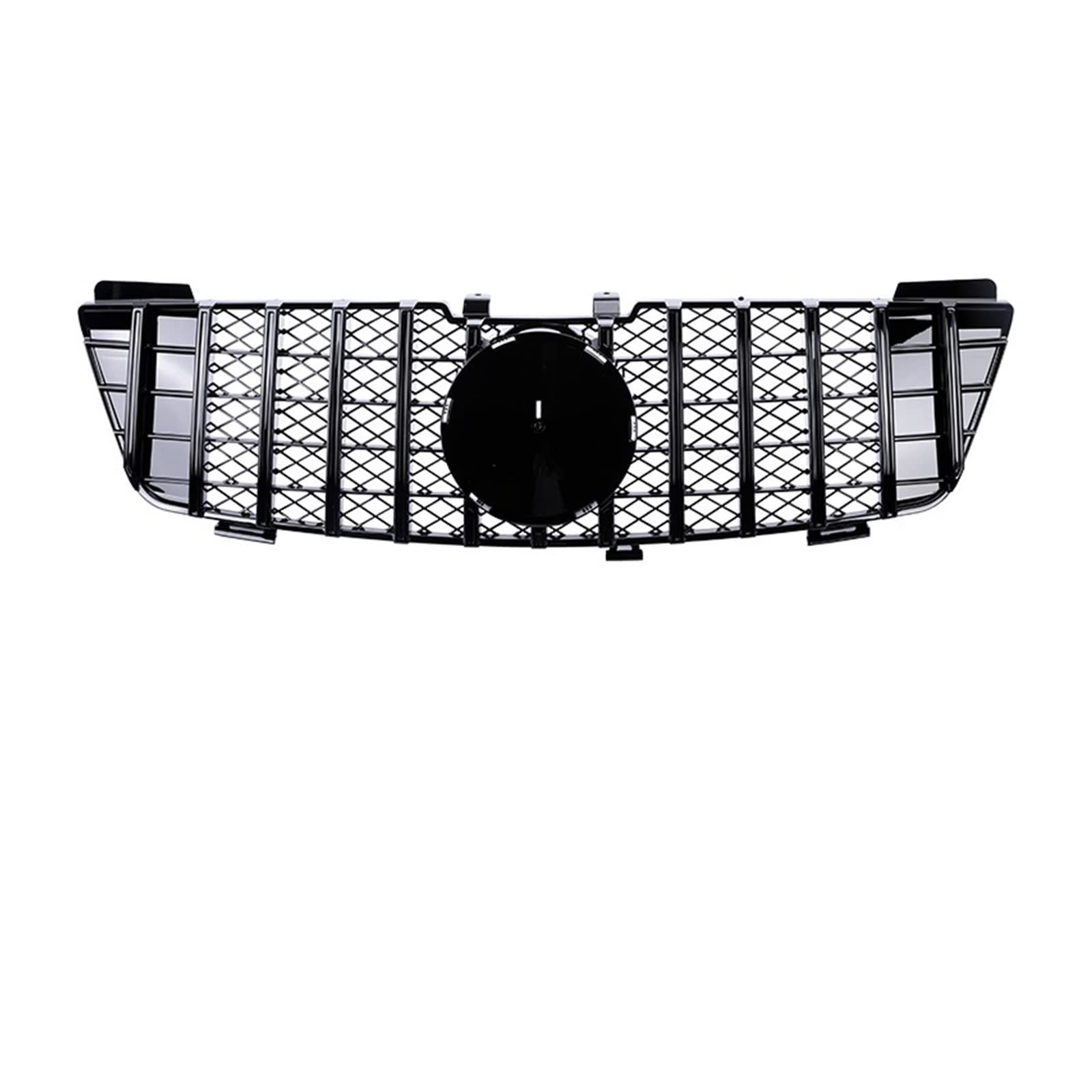 Front Nieren Kühlergrill Für M&ercedes B&enz ML Klasse W164 320 350 430 550 Grille 2006–2008 Auto Frontstoßstange GT Grill Style(W164 GT Black) von WEINUANXIN