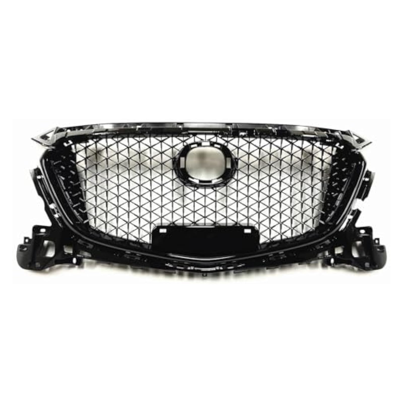 Front Nieren Kühlergrill Für Mazda 3 Für Axela 2017 2018 Racing Grill Auto Oberen Stoßfänger Intake Mesh Waben Stil Gitter Vorne Niere Grille von WEINUANXIN