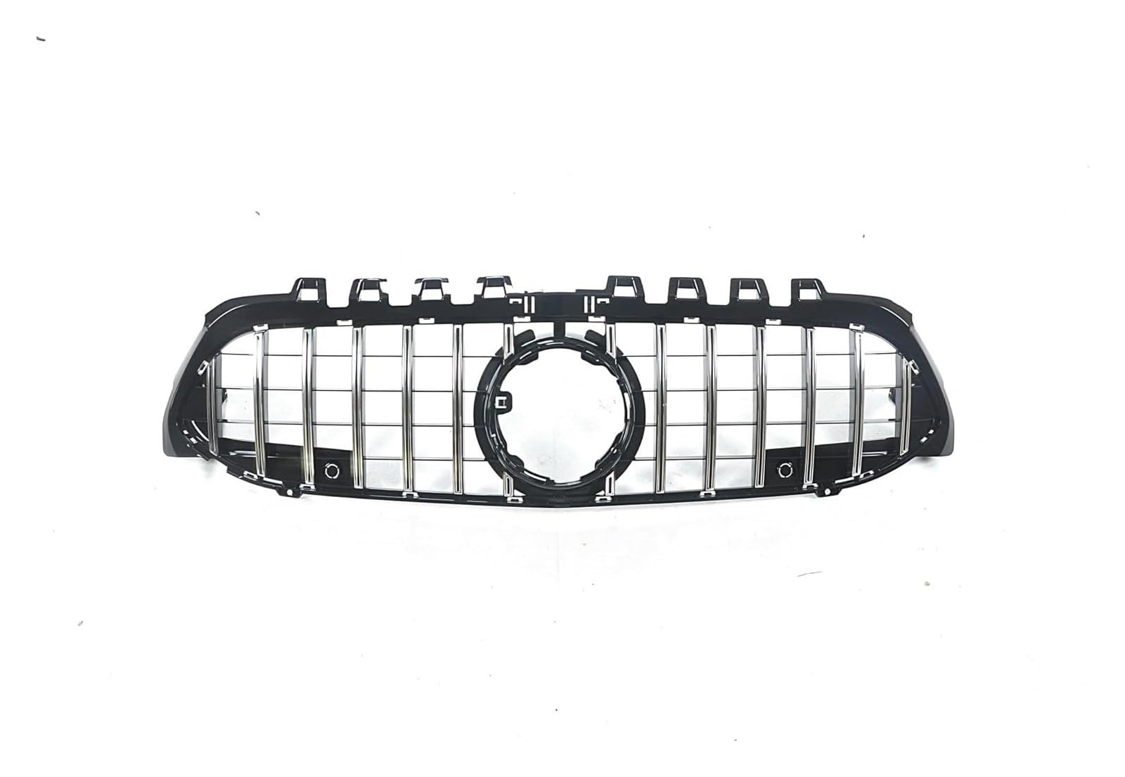 Front Nieren Kühlergrill Für Mercedes Für B&enz A Klasse W177 A180 A200 A250 A45 Für AMG 2019-2022 Auto Grille Haube Mesh Grill Front Niere Grille(Silber) von WEINUANXIN