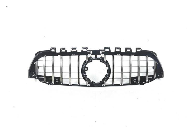 Front Nieren Kühlergrill Für Mercedes Für B&enz A Klasse W177 A180 A200 A250 A45 Für AMG 2019-2022 Auto Grille Haube Mesh Grill Front Niere Grille(Silber) von WEINUANXIN