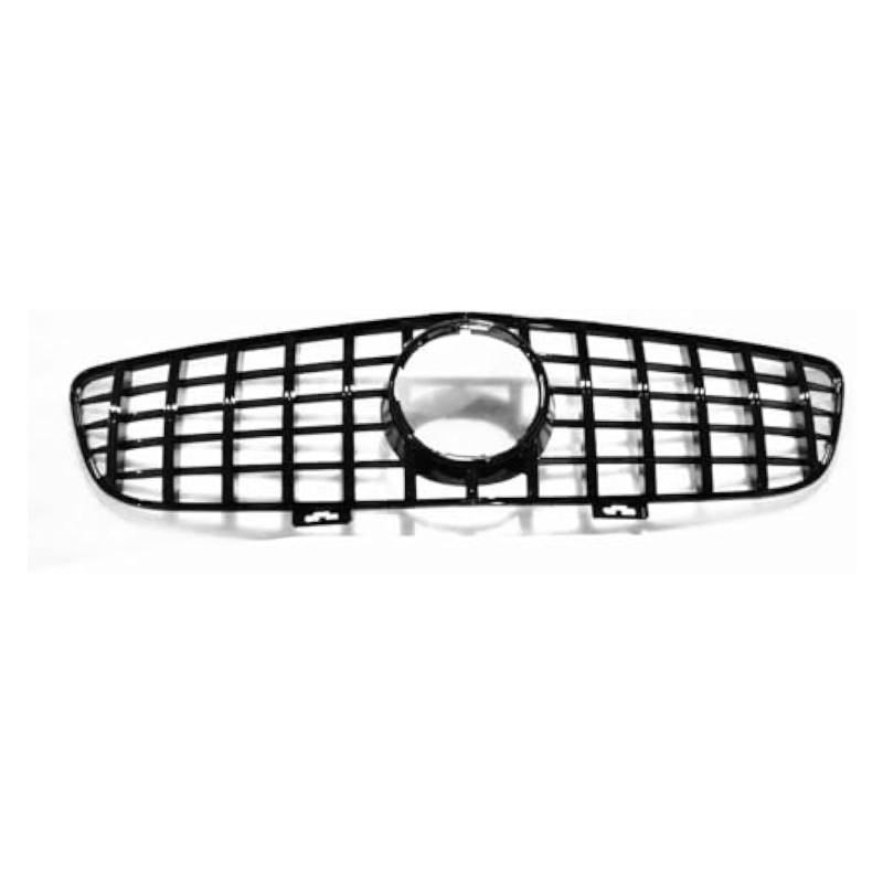 Front Nieren Kühlergrill Für Mercedes Für B&enz C197 SLS Für AMG 2010-2014 2015 Auto Kühlergrill Grill Mesh Oberen Stoßstange Haube Gitter Auto Teil(Schwarz) von WEINUANXIN