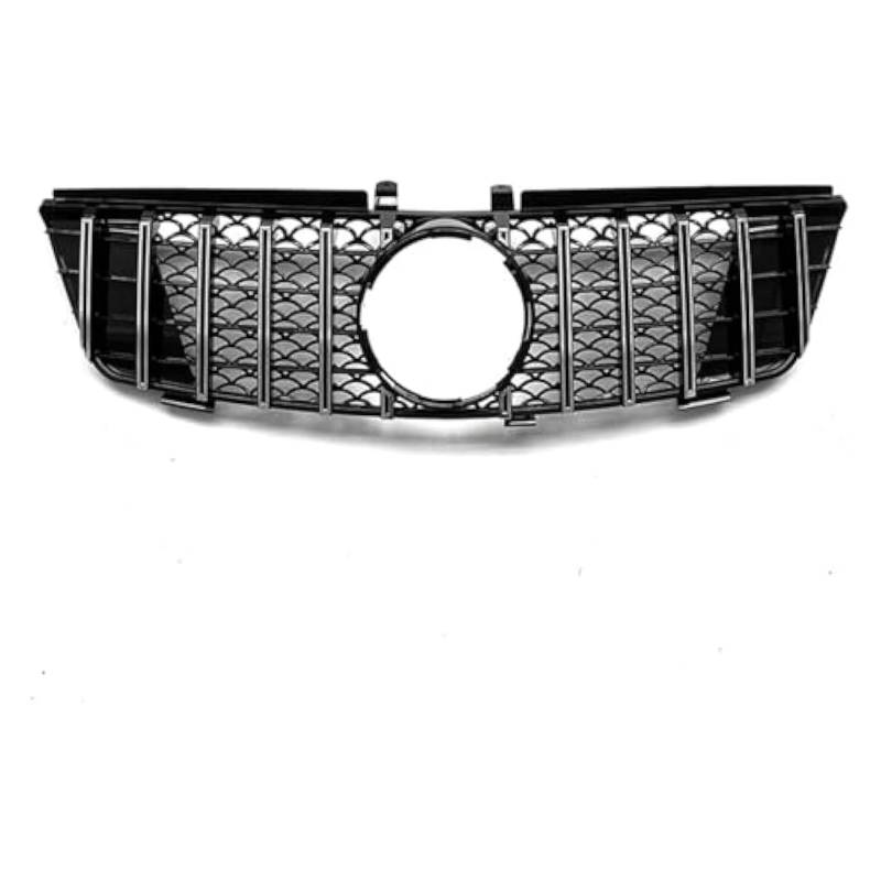 Front Nieren Kühlergrill Für Mercedes Für B&enz ML Klasse W164 2005-2008 ML320 ML350 ML550 GT Auto Oberen Grill Stoßstange Mesh Gitter Vorne Niere Grille(Silber) von WEINUANXIN