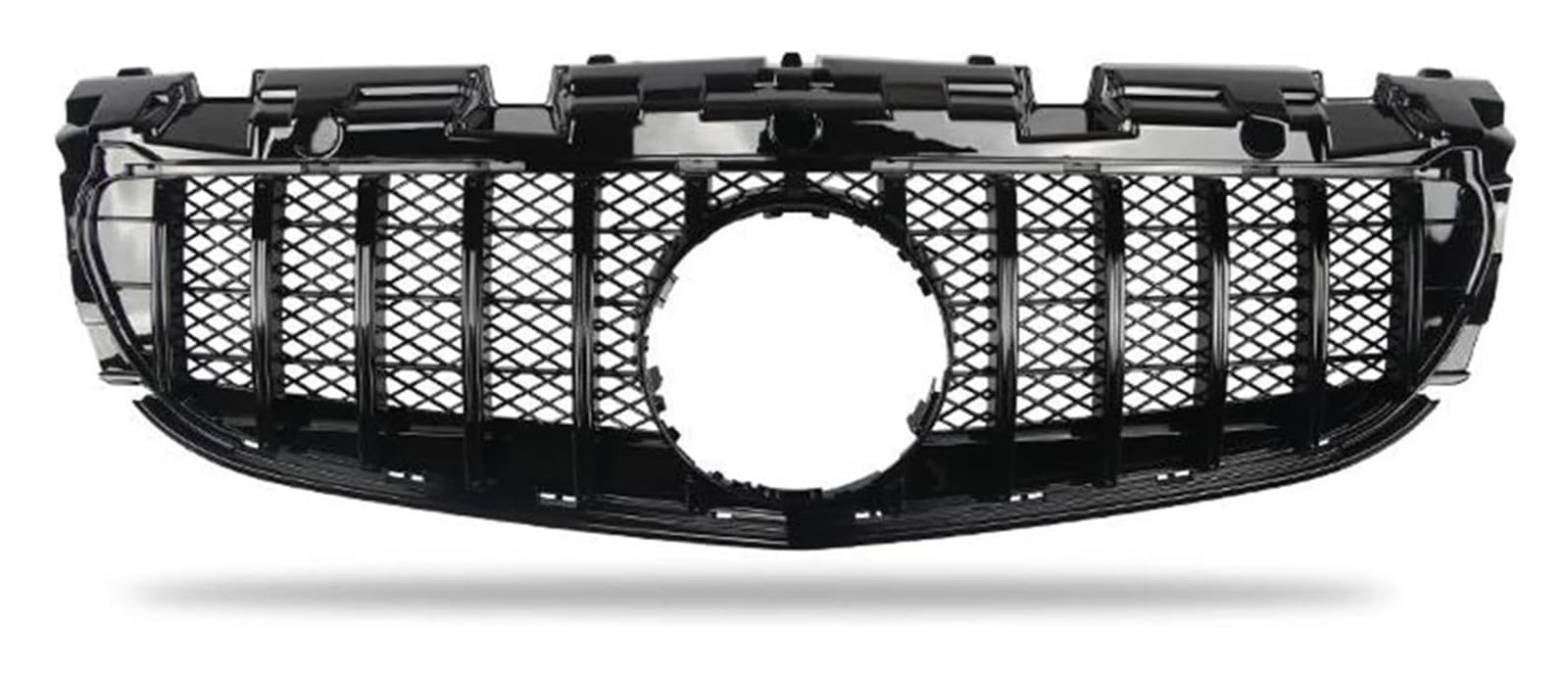 Front Nieren Kühlergrill Für Mercedes Für B&enz SLC Klasse R172 2016-2019 Frontschürze Grille Auto Körper Kit Haube Mesh Grill Vorne Niere Grille(Schwarz) von WEINUANXIN