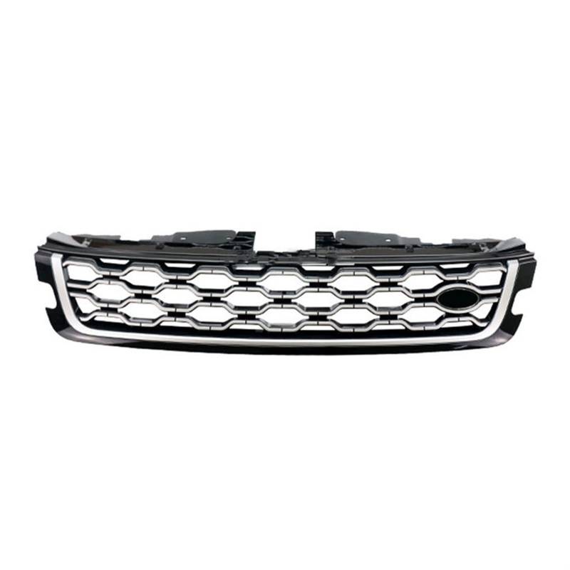 Front Nieren Kühlergrill Für R&ange Rover Für Evoque Style Für L551 2020-2022 Auto Frontstoßstange Grill Autozubehör(Silber) von WEINUANXIN