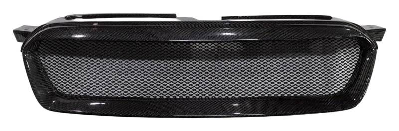 Front Nieren Kühlergrill Für Subaru Für Outback 2007 2008 2009 Frontstoßstangengrill Frontkühlergrill Auto Obere Stoßstangenhaube Mesh Frontgrill(Carbon Fiber) von WEINUANXIN