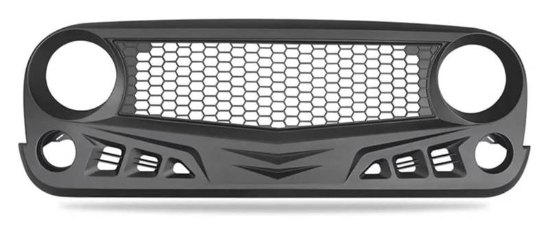 Front Nieren Kühlergrill Für Wrangler JK 2007-2017 Front Niere Grille Racing Grill Stoßstange Mesh Trim Abdeckung Haube Grille ABS Matt Schwarz von WEINUANXIN