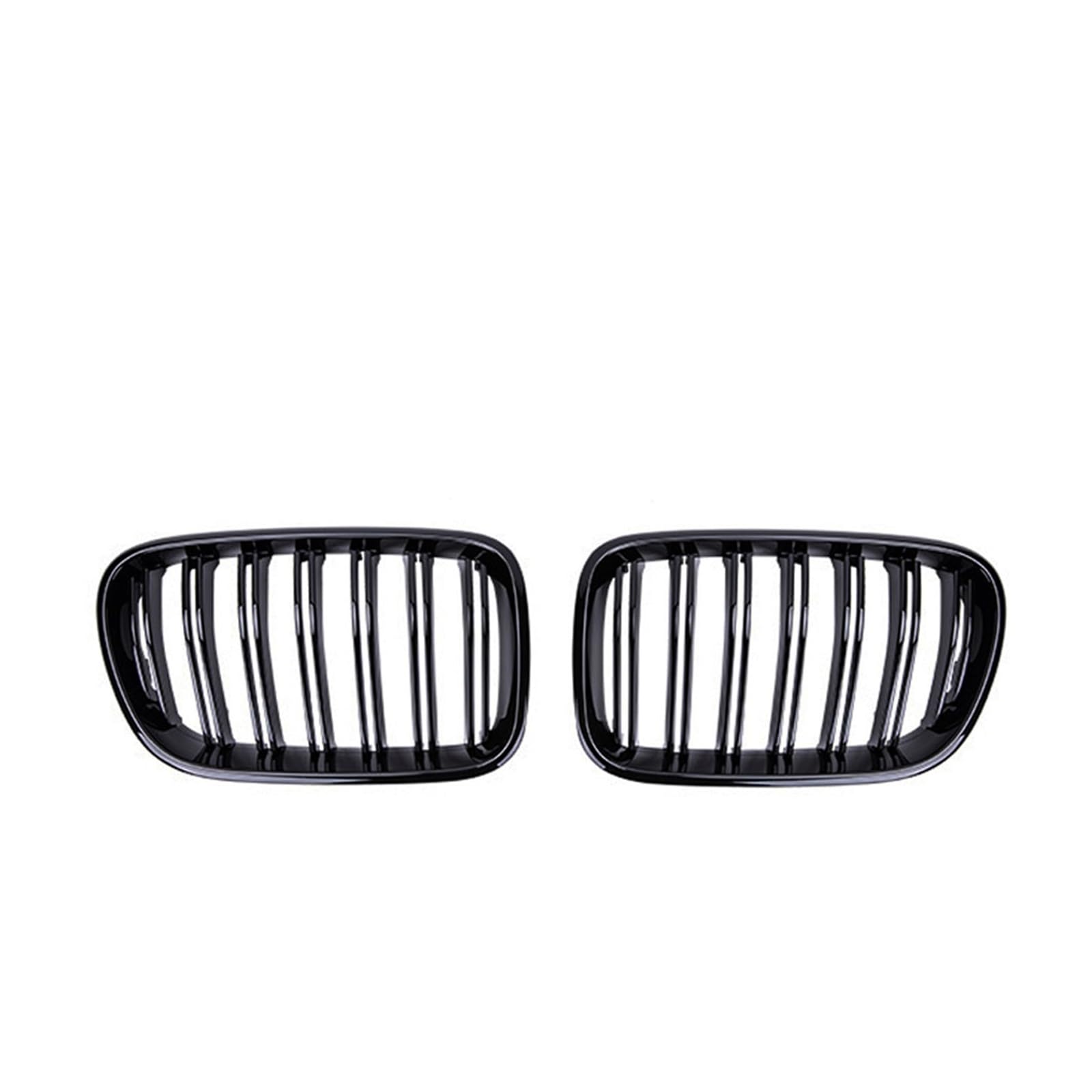 Front Nieren Kühlergrill Für X3 Für F25 2010 2011 2012 2013 Doppellinie Stoßfänger Vorne Nierengitter Racing Grills(Gloss Black) von WEINUANXIN