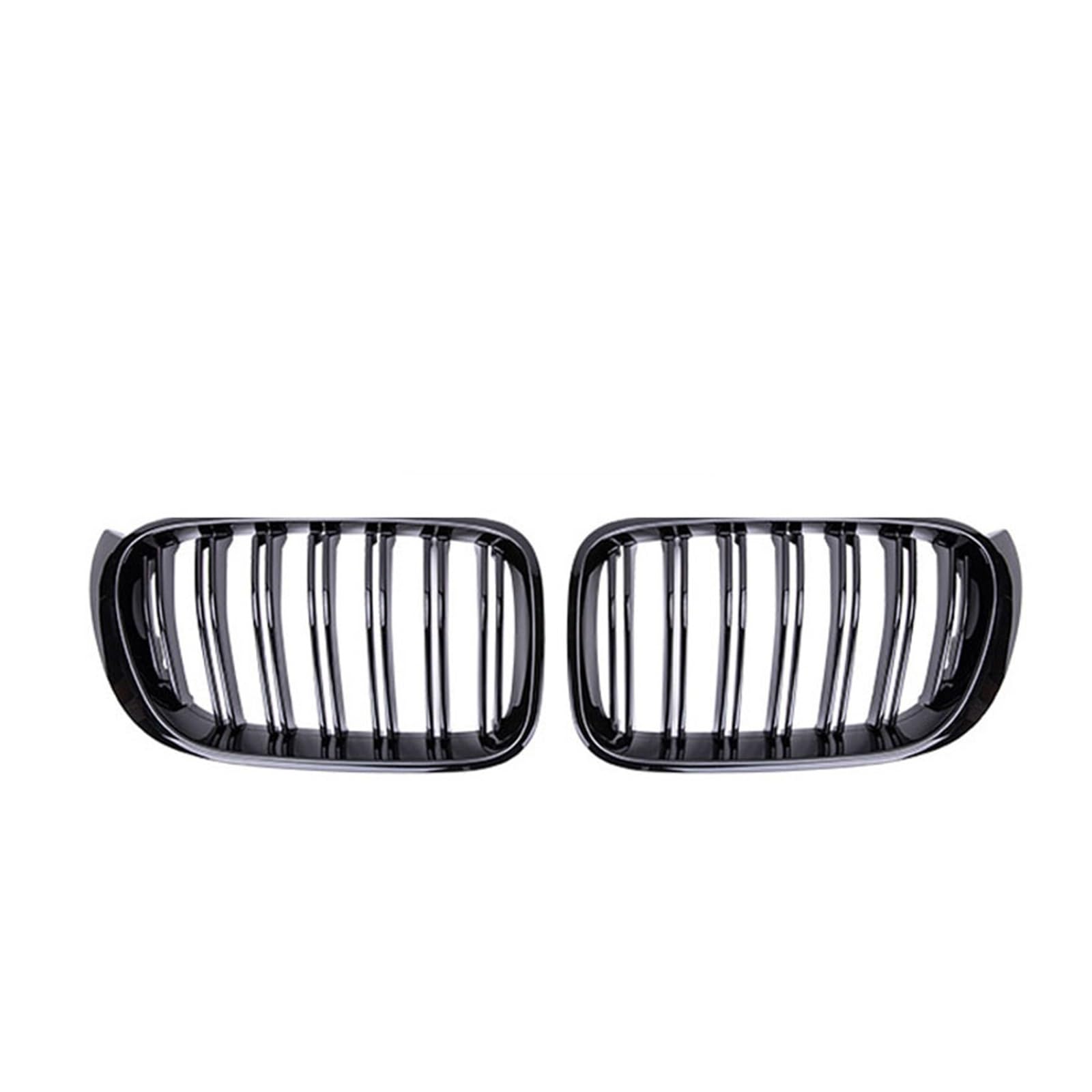 Front Nieren Kühlergrill Für X3 Für X4 Für F25 Für F26 2014 2015 2016 2017 Auto Vorderen Stoßfänger Grill Grille Trim Streifen Doppel Linie Lamellen(Gloss Black) von WEINUANXIN